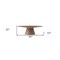 Homeroots 95" Brown Oval Solid Wood Pedestal Base Dining Table 370713 - alternate 2