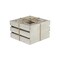 Homeroots Set of Three Gray Solid Wood Crate, 3PK 487683 - alternate 2