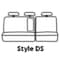 Covercraft Seat Style DS - 60/40 Split Cushion With Solid Backrest And 3 Adjustable Headrests SSC8489CAGY - alternate 2