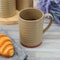 Gibson Home Terra Bella 4 Piece 18.5 Ounce Terracotta Mug Set in Sandstone 142963.01 - alternate 2