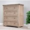 Homeroots 40" Natural Solid Wood Four Drawer Chest 524597 - alternate 2