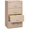 Fireking 4 Drawer, 1 Hr Fire & Impact Rated, 31" Wide Lateral Champagne 4-3122-CCH - alternate 3