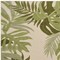 Homeroots 5' X 8' Ivory And Green Palm Leaf Indoor Outdoor Area Rug 548058 - alternate 2