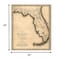 Homeroots 24" X 28" C1823 Early Map Of Florida  Vintage  Poster Wall Art 391958 - alternate 2