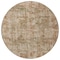 Homeroots 8' Beige And Copper Round Abstract Washable Indoor Outdoor Area Rug 615436 - alternate 2
