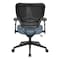 Space Seating 55 Series  Silver Ion Technology Task Chair, Dillion Blue 5500D-R105 - alternate 2