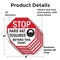 Signmission Stop Hard Hat Required Beyond This, 4 inch X 4 inch, Vinyl Decal, 5PK OC-D-5PACK-4-121 - alternate 3
