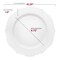 Smarty Had A Party 10.25" White with Silver Rim Round Blossom Disposable Plastic Dinner Plates (120 Plates), 120PK 4840WHS-CASE - alternate 2