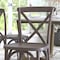 Flash Furniture Advantage Dark Driftwood X-Back Chair, PK2 X-BACK-BURDRIFT-2 - alternate 2