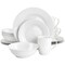 Gibson Home White Cloud Fine Ceramic 16 Piece Dinnerware Set in White 120609.16 - alternate 1