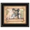 Homeroots Bear Necessities Getting Ready Black Framed Print Wall Art 405259 - alternate 2