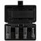 Sunex 1/2 in Drive Sae & Metric 6 Point Flip Thin Wall 4-Piece Impact Socket Set 2724 - alternate 1