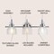 Jonathan Y Virginia 25.25" 3-Light Metal/Glass LED Vanity Light, Chrome JYL7409A - alternate 2