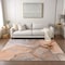 Homeroots 9' X 12' Orange Abstract Washable Indoor Outdoor Area Rug 559701 - alternate 3