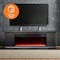 Lifesm 72-inch Media Fireplace with Faux Glass Beads in Black LDFP0009US-BLK - alternate 2