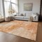 Homeroots 8' X 10' Salmon Peach And Ivory Nautical Washable Indoor Outdoor Area Rug 581746 - alternate 2