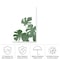 Trademark Fine Art Outdoor Canvas Art Pictufy Studio II Monstera Aqua 04 Wall Art for Patios, or Gardens 1X19151-OC2232WR - alternate 2