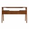 Homeroots 48" Brown Writing Desk With Two Drawers 402025 - alternate 2