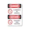 Signmission OSHA Danger Sign, Flammable No Smoking Bilingual, 14in X 10in Rigid Plastic, OS-DS-P-1014-VG-1824 OS-DS-P-1014-VG-1824 - alternate 1