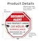 Signmission Security Alert This Property Under, 18 inch X 18 inch, Vinyl Decal, 2PK OC-D-2PACK-18-184 - alternate 2