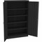 Tennsco Assembled Jumbo Steel Storage Cabinet, 48w x 18d x 78h, Black J1824SU-BLK - alternate 2