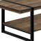 Homeroots 47" Brown And Black Wood Coffee Table With Shelf 489961 - alternate 2
