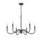Z-Lite Toussant Matte Black  6 Light Chandelier 6103-32MB - alternate 2