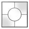 Homeroots 24" Graphite Metal Square Framed Accent Mirror 401205 - alternate 1