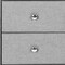 Homeroots 21" Gray Wood Two Drawer Nightstand 489775 - alternate 2
