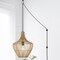 Jonathan Y Lucas 13" 1-Light Farmhouse Coastal Rattan 180" Cord Plug-In or Hardwired LED Pendant, Brown JYL1406A - alternate 2