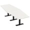 Skutchi Designs 12 Person Conference Table With Power Unit | 12' Hexagon Table | Harmony Series HAR-HEX.IR-48X144-T.BK-W960-NA - alternate 1