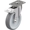 Blickle Swivel Plate Caster, TPR, 5", Brake LKPXA-TPA 126G-12-FI - alternate 1