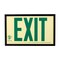 Brady Glo Exit Sign W Frame 7.5X13 1Side Gn/Wt 1056876 - alternate 1