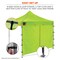Ergodyne Lime Pop-Up Tent Zipper Door Sidewall - 10ft 6196 - alternate 2