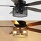 Jonathan Y Max 52" 3-Light Farmhouse Industrial Iron/Wood Mobile-App/Remote-Controlled LED Ceiling Fan, Black/Da JYL9721A - alternate 2