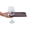 Picnic Time Family Of Brands Rectangle Wine Appetizer Plate Set of 4, Stained Parawood 875-04-505-000-0 - alternate 3