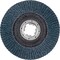 Pferd 5'' X-LOCK POLIFAN Flap Disc - Z PSF STEELOX, Zirconia, 80 Grit, Conical 60766 - alternate 2