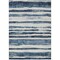 Homeroots 5' X 8' Denim Blue And Gray Striped Washable Indoor Outdoor Area Rug 605898 - alternate 2