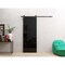 Sartodoors Slab Door Panel 28 x 80 inches, Planum 0010 Gloss Black, Bathroom Bedroom Doors PLANUM0010S-GLB-28 - alternate 2