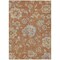 Homeroots 9' X 12' Orange Copper And Gray Floral Washable Indoor Outdoor Area Rug 589498 - alternate 2