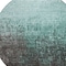 Homeroots 8' Teal Blue And Dark Gray Round Ombre Washable Indoor Outdoor Area Rug 602901 - alternate 2