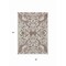 Homeroots 3' X 5' Taupe And Ivory Damask Washable Indoor Outdoor Area Rug 614461 - alternate 2