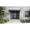 Vdomdoors Metal Double Doors Deux 1105 Gray Graphite Mirrored Glass 1 Sidelight Entry Modern Painted 84x80 (W DEUX1105DEXD-GRE-W72+12xH80-LH-O - alternate 2