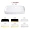 Smarty Had A Party 106 x 5 White w Silver Rim Flat Raised Edge Rectangular Disposable Plastic Plates, 120PK 9311WHS-CASE - alternate 2