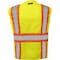 Ironwear Class 2 Hi Vis Two Tone Reflective Polyester Mesh Zipper Safety Vest with H-Back, Lime, 2X-Large 1287-LZ-EC-2XL - alternate 2