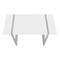 Homeroots 49" White and Gray Computer Desk 489983 - alternate 2