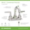 Symmons Birch 4 Inch Centerset Two-Handle Bathroom Faucet with Push Pop Drain (1.0 GPM) SLC5912STNPP - alternate 2