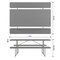 Flash Furniture Insta-Fold 6 Foot Granite Gray Indoor-Outdoor Picnic Table - Commercial Grade Foldable Steel Frame RB-EBB-3072FD-MND-GY-GG - alternate 2