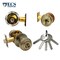 Ecs Hardware Durable Combo Lockset w/ Single Knob & Deadbolt, Entrance, Antique Bronze, Grade 3 KW1 ECSH-37805-AB-KW1 - alternate 2