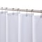 Homeroots 72" White Waffle Weave Fabric Shower Curtain Liner and Hooks Set 484082 - alternate 2